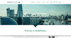 Desktop Screenshot of mathfinance.com