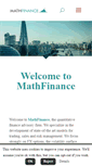 Mobile Screenshot of mathfinance.com