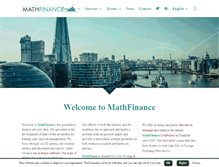 Tablet Screenshot of mathfinance.com